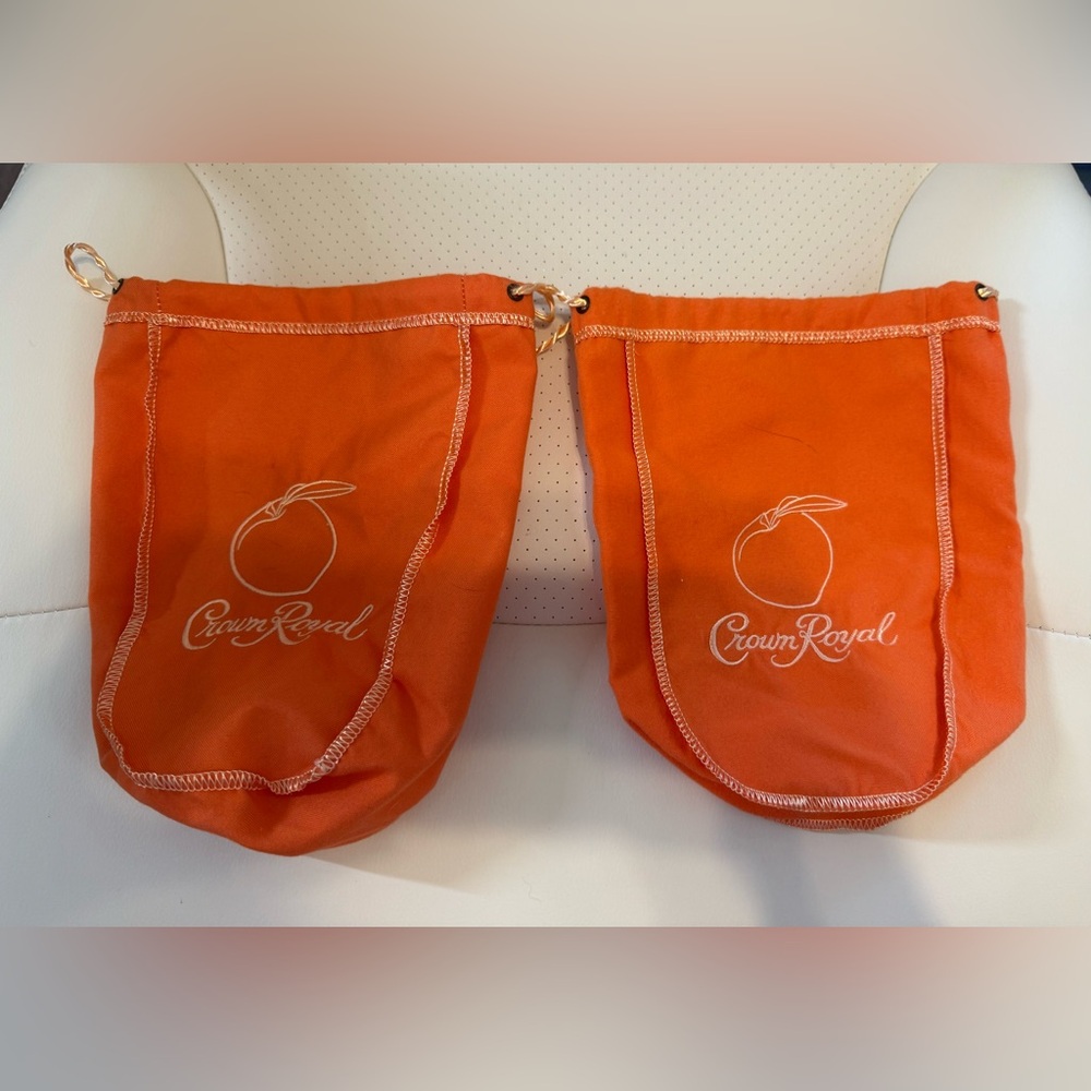 🍑 👑 Crown Royal peach velvet bag “NEW” - Picture 8 of 8